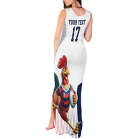 France Rugby Custom Tank Maxi Dress Come on Les Bleus White Style