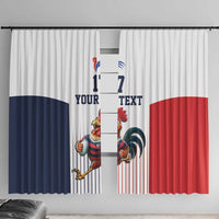 France Rugby Custom Window Curtain Come on Les Bleus White Style