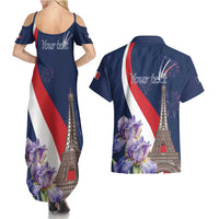 Personalized France Bastille Day Couples Matching Summer Maxi Dress and Hawaiian Shirt Le 14 Juillet