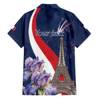 Personalized France Bastille Day Family Matching Off The Shoulder Long Sleeve Dress and Hawaiian Shirt Le 14 Juillet