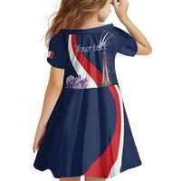 Personalized France Bastille Day Family Matching Short Sleeve Bodycon Dress and Hawaiian Shirt Le 14 Juillet
