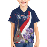 Personalized France Bastille Day Family Matching Short Sleeve Bodycon Dress and Hawaiian Shirt Le 14 Juillet