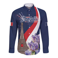 Personalized France Bastille Day Long Sleeve Button Shirt Le 14 Juillet