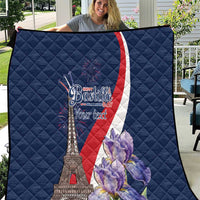 Personalized France Bastille Day Quilt Le 14 Juillet