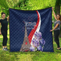 Personalized France Bastille Day Quilt Le 14 Juillet