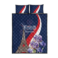 Personalized France Bastille Day Quilt Bed Set Le 14 Juillet