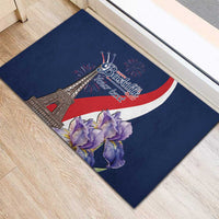 Personalized France Bastille Day Rubber Doormat Le 14 Juillet