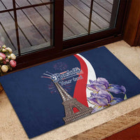 Personalized France Bastille Day Rubber Doormat Le 14 Juillet