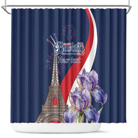 Personalized France Bastille Day Shower Curtain Le 14 Juillet