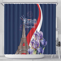 Personalized France Bastille Day Shower Curtain Le 14 Juillet