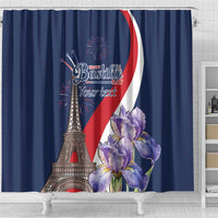 Personalized France Bastille Day Shower Curtain Le 14 Juillet
