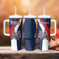 Personalized France Bastille Day Tumbler With Handle Le 14 Juillet