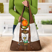 Lederhosen Costume Germany Grocery Bag Bald Eagles With Traditional German Pattern