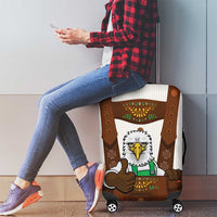 Lederhosen Costume Germany Luggage Cover Bald Eagles With Traditional German Pattern
