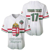 Custom Hungary Ice Hockey Baseball Jersey White Style Come on Magyars