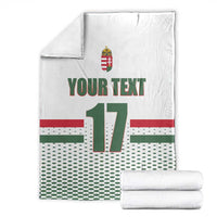 Custom Hungary Ice Hockey Blanket White Style Come on Magyars