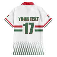 Custom Hungary Ice Hockey Family Matching Puletasi and Hawaiian Shirt White Style Come on Magyars