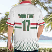 Custom Hungary Ice Hockey Hawaiian Shirt White Style Come on Magyars