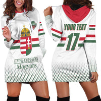 Custom Hungary Ice Hockey Hoodie Dress White Style Come on Magyars