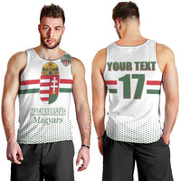 Custom Hungary Ice Hockey Men Tank Top White Style Come on Magyars