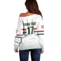 Custom Hungary Ice Hockey Off Shoulder Sweater White Style Come on Magyars