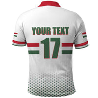 Custom Hungary Ice Hockey Polo Shirt White Style Come on Magyars