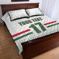 Custom Hungary Ice Hockey Quilt Bed Set White Style Come on Magyars