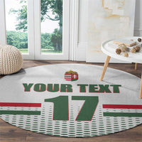 Custom Hungary Ice Hockey Round Carpet White Style Come on Magyars