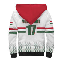 Custom Hungary Ice Hockey Sherpa Hoodie White Style Come on Magyars