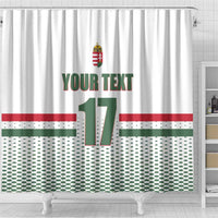 Custom Hungary Ice Hockey Shower Curtain White Style Come on Magyars