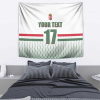 Custom Hungary Ice Hockey Tapestry White Style Come on Magyars