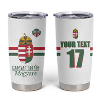 Custom Hungary Ice Hockey Tumbler Cup White Style Come on Magyars