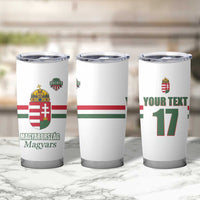 Custom Hungary Ice Hockey Tumbler Cup White Style Come on Magyars
