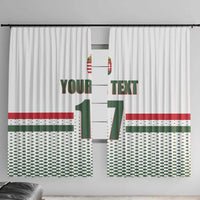 Custom Hungary Ice Hockey Window Curtain White Style Come on Magyars