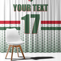 Custom Hungary Ice Hockey Window Curtain White Style Come on Magyars