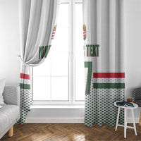 Custom Hungary Ice Hockey Window Curtain White Style Come on Magyars