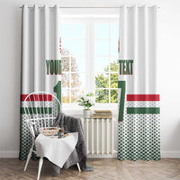 Custom Hungary Ice Hockey Window Curtain White Style Come on Magyars