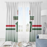 Custom Hungary Ice Hockey Window Curtain White Style Come on Magyars