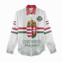 Custom Hungary Ice Hockey Women Casual Shirt White Style Come on Magyars
