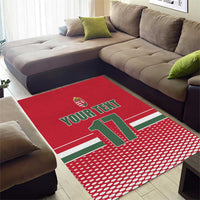 Custom Hungary Ice Hockey Area Rug Red Style Come on Magyars
