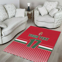 Custom Hungary Ice Hockey Area Rug Red Style Come on Magyars