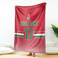 Custom Hungary Ice Hockey Blanket Red Style Come on Magyars