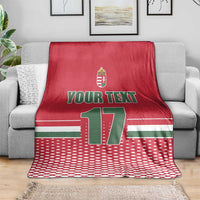 Custom Hungary Ice Hockey Blanket Red Style Come on Magyars