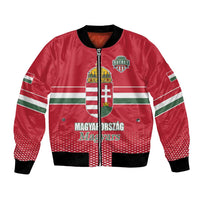 Custom Hungary Ice Hockey Bomber Jacket Red Style Come on Magyars