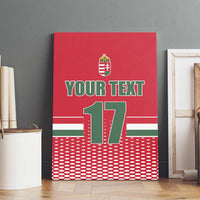 Custom Hungary Ice Hockey Canvas Wall Art Red Style Come on Magyars