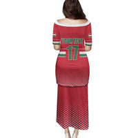 Custom Hungary Ice Hockey Family Matching Puletasi and Hawaiian Shirt Red Style Come on Magyars