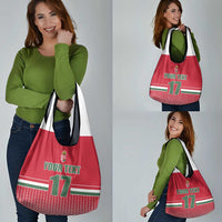 Custom Hungary Ice Hockey Grocery Bag Red Style Come on Magyars