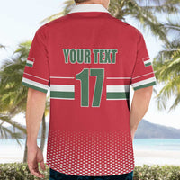 Custom Hungary Ice Hockey Hawaiian Shirt Red Style Come on Magyars