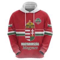 Custom Hungary Ice Hockey Hoodie Red Style Come on Magyars
