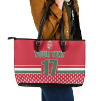 Custom Hungary Ice Hockey Leather Tote Bag Red Style Come on Magyars
